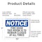 Signmission Fire Door This Door Is To Remain Closed OSHA Notice Sign, Plastic, 10in W x 7in L, 2PK OS-2PACK-NS-P-710-L-12578 - alternate 4